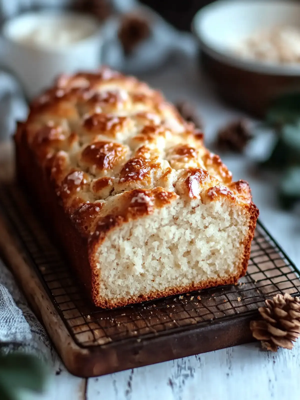 Vanilla Eggnog Bread