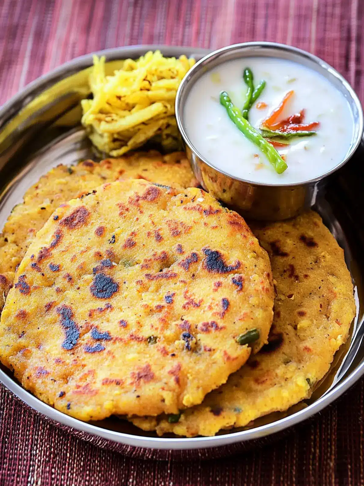 Gajar Mooli Wali Makki ki Roti