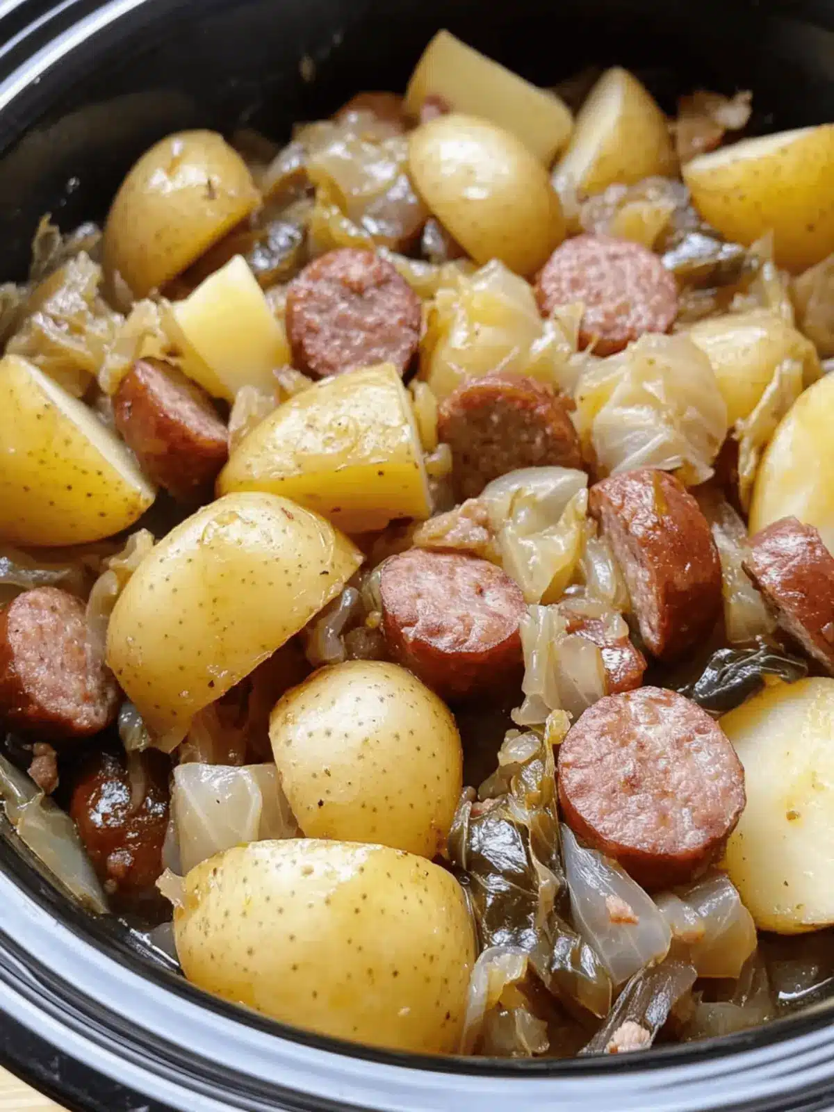 Crock Pot Cabbage, Sausage & Potatoes for Cozy Comfort Food 4 Crock Pot Cabbage, Sausage & Potatoes