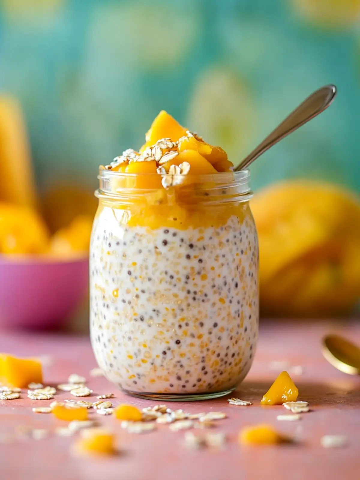 Mango Chutney Overnight Oats