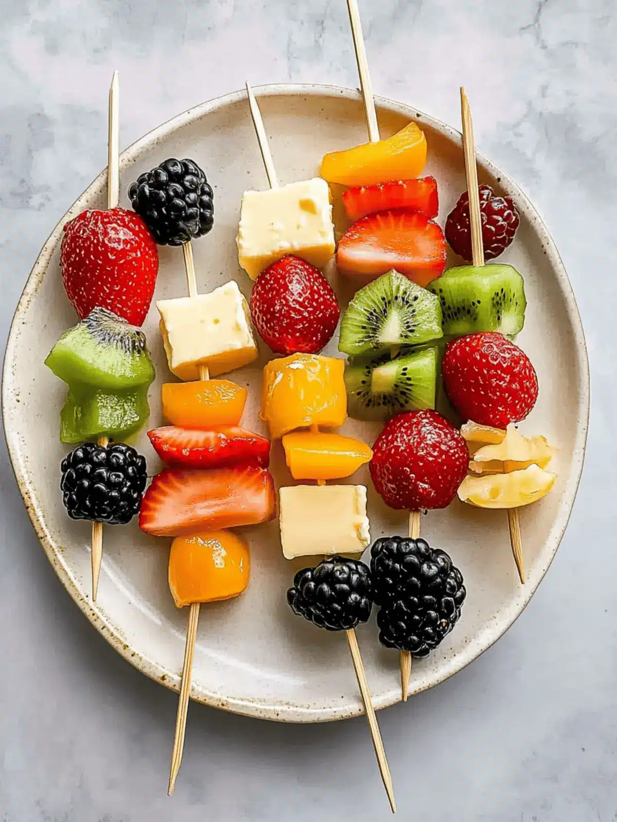 Fruit and Cheese Kabobs: Easy, Healthy Snack in Minutes 3 Fruit and Cheese Kabobs: Easy, Healthy Snack in Minutes