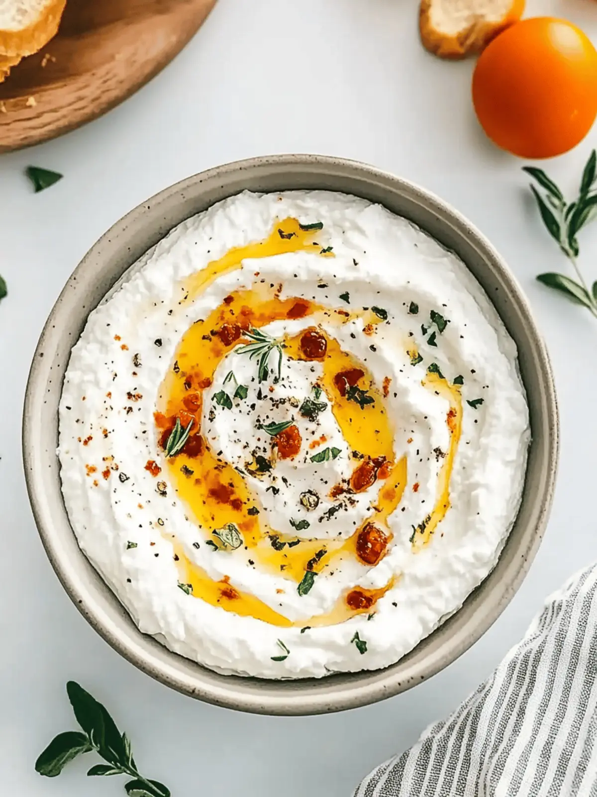 Irresistible Spicy Ricotta Dip with Hot Honey Explosion 3 Spicy Ricotta Dip