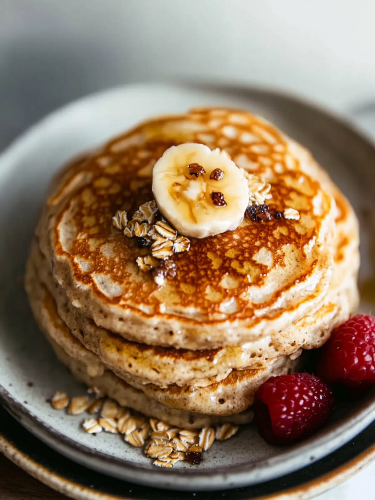Fluffy Oatmeal Pancakes