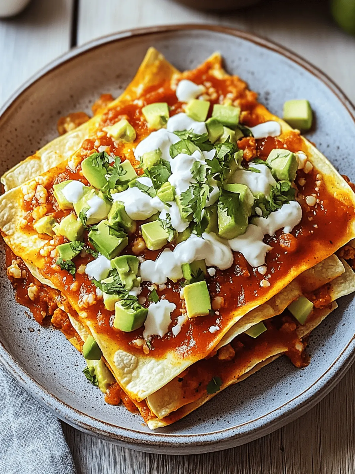 Savory Sonoran Flat Enchiladas with Smoky Red Chile Sauce 4 Sonoran Flat Enchiladas