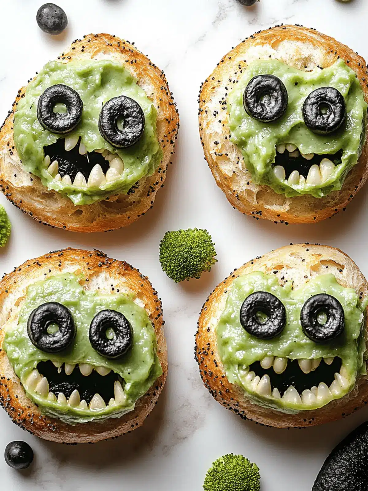 Monster Bagels: Fun and Festive Breakfast for Halloween Mornings 4 Monster Bagels