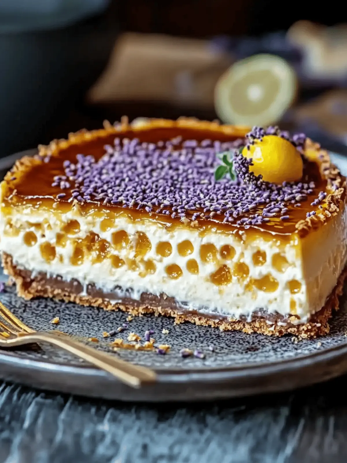 Irresistible Lemon Lavender Cheesecake That's Vegan and Divine 3 Lemon Lavender Cheesecake