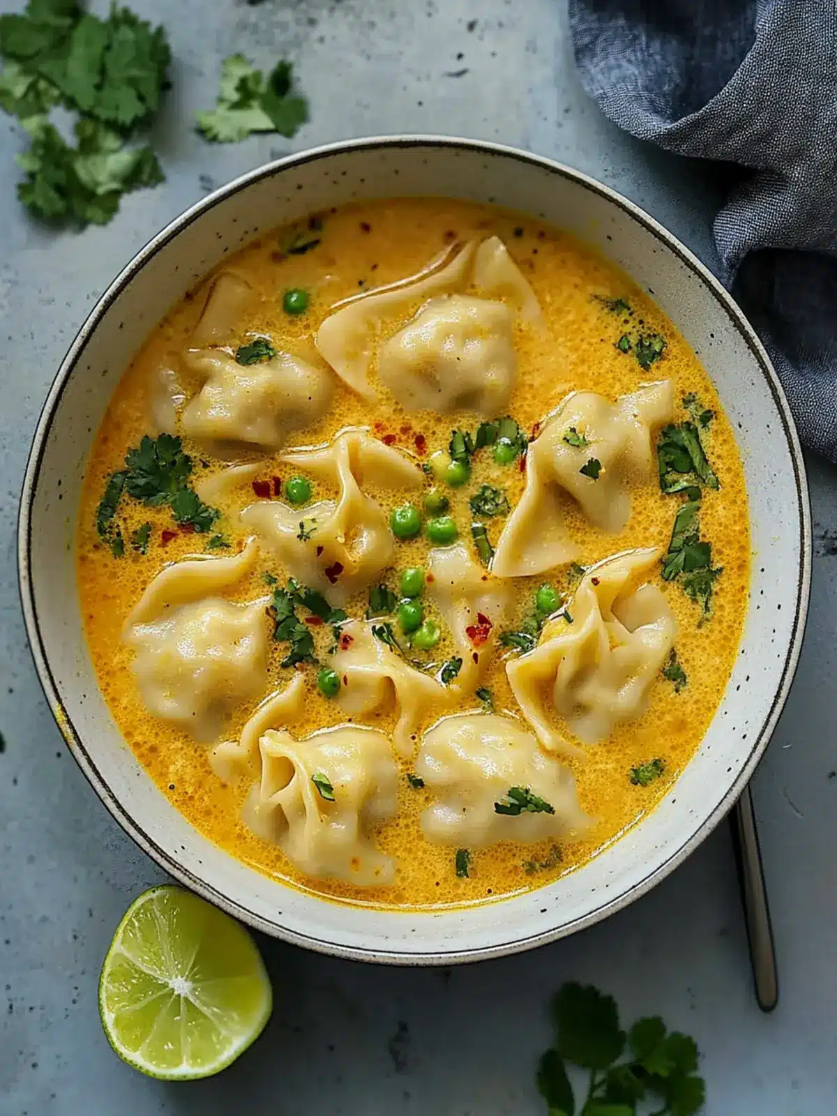 Curry Dumpling Soup
