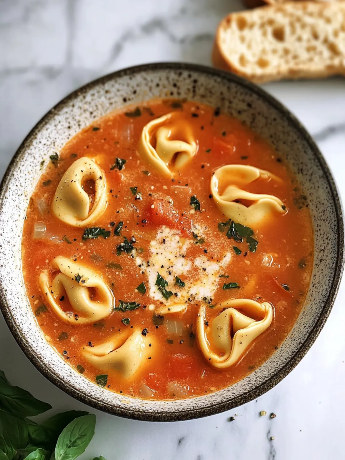 Tomato Tortellini Soup
