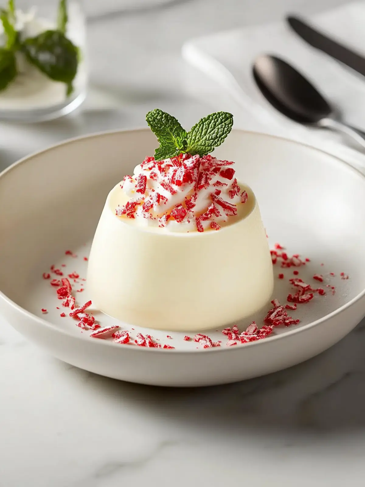 Decadent White Chocolate Peppermint Panna Cotta to Wow Guests 2 White Chocolate Peppermint Panna Cotta