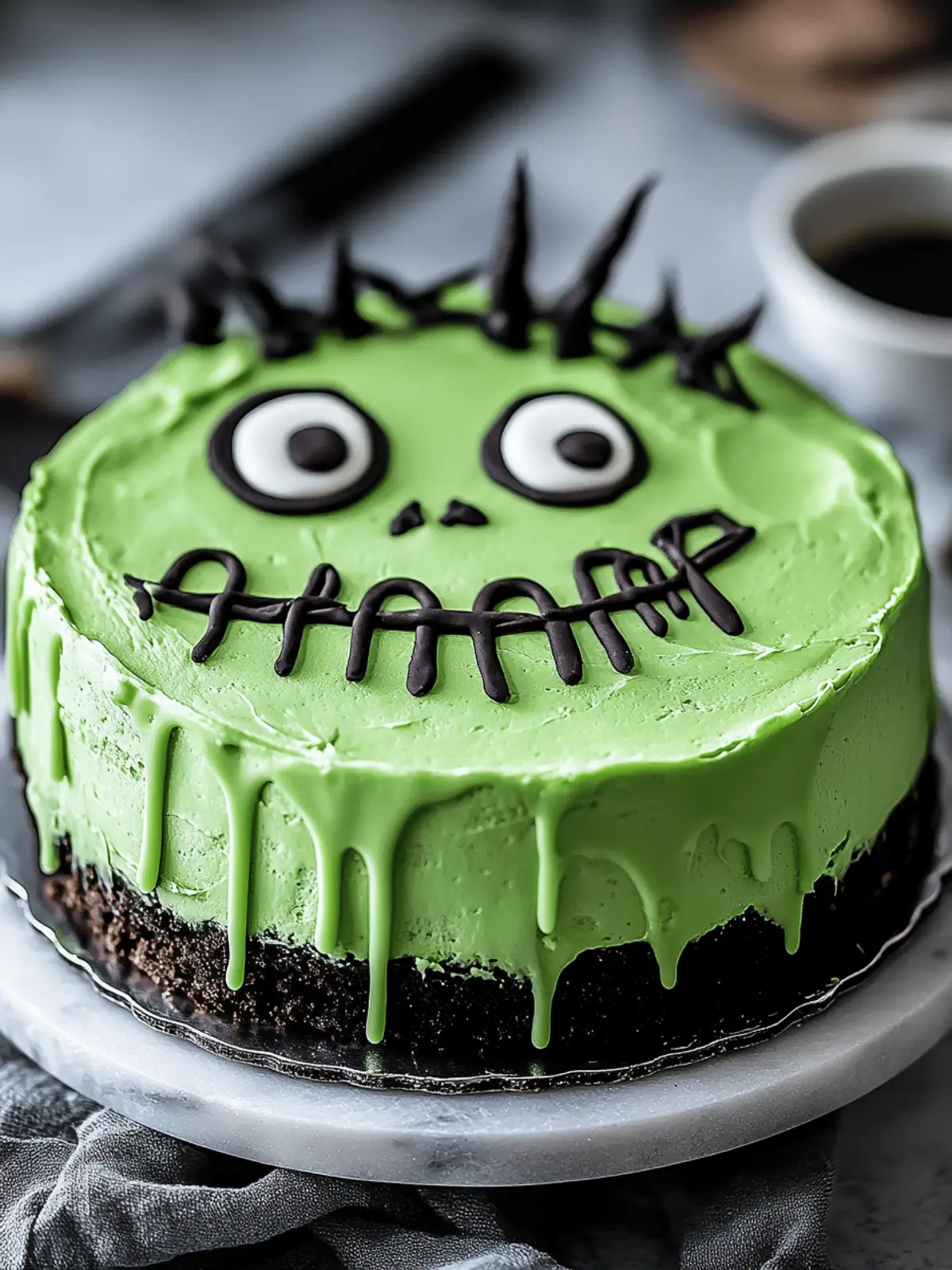Frankenstein Cheesecake That Will Scare Up Sweet Cravings 3 Frankenstein Cheesecake