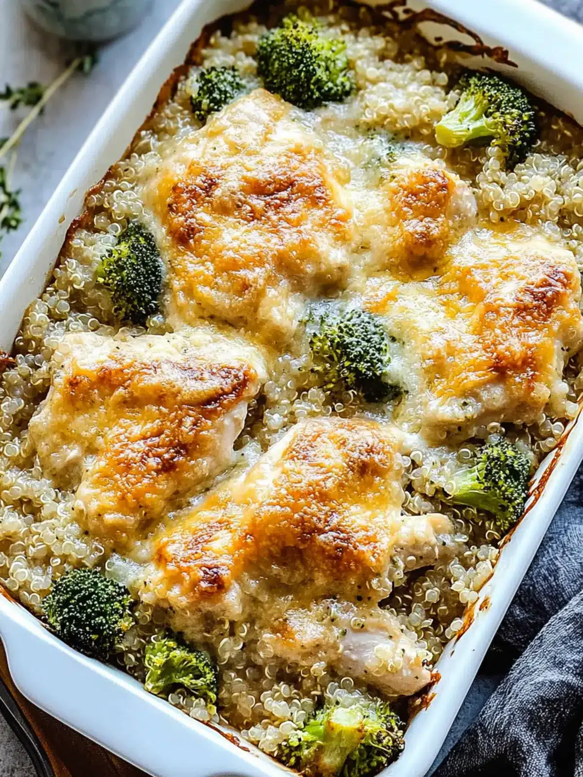 Cheesy Chicken and Broccoli Quinoa Bake for Cozy Nights 2 Cheesy Chicken and Broccoli Quinoa Bake