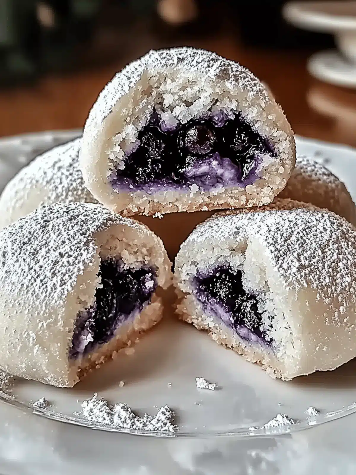 Blueberry-Filled Almond Snowball Cookies for Sweet Bliss 2 Blueberry-Filled Almond Snowball Cookies