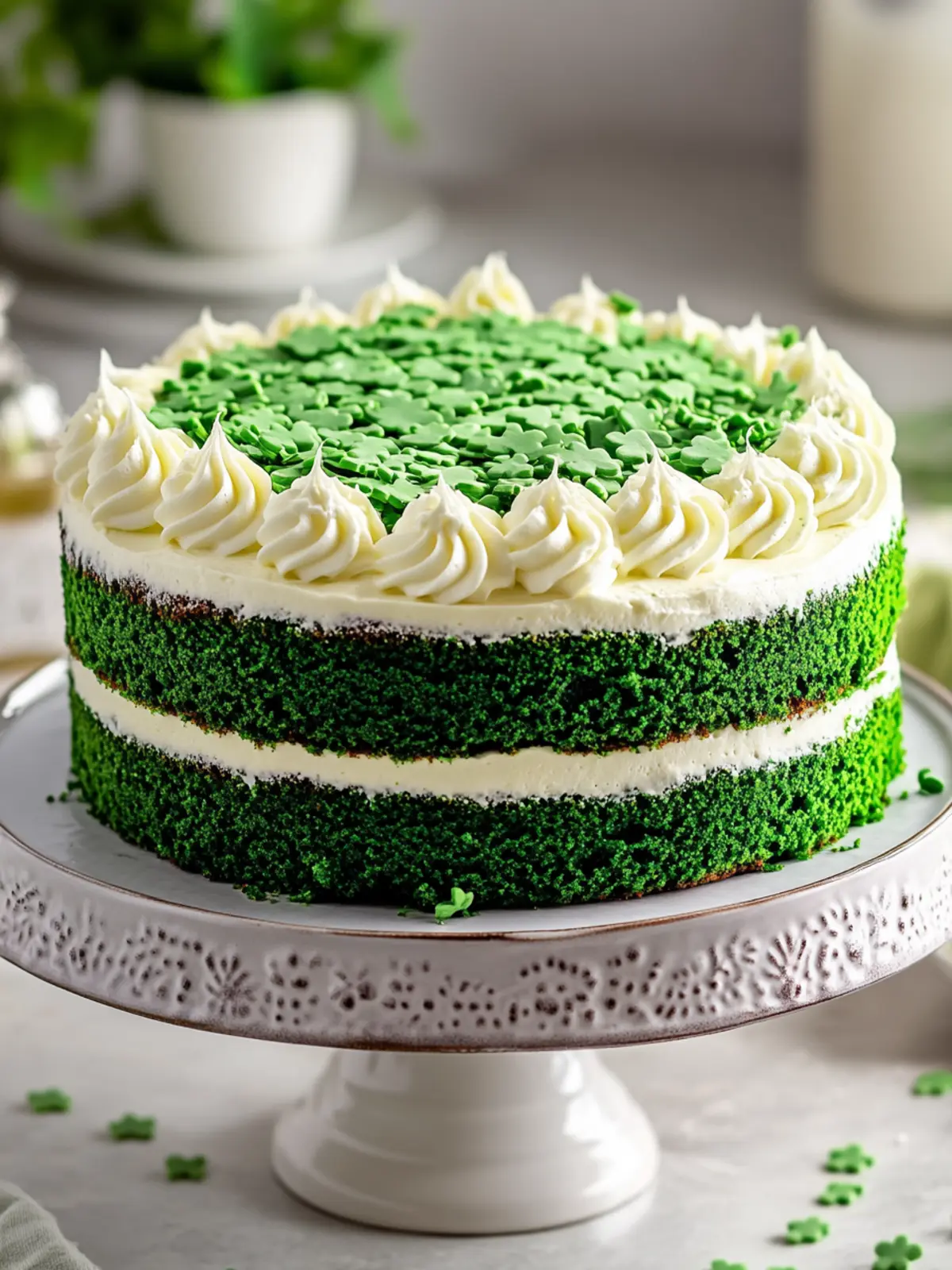 St. Patrick s Day Green Velvet Cake