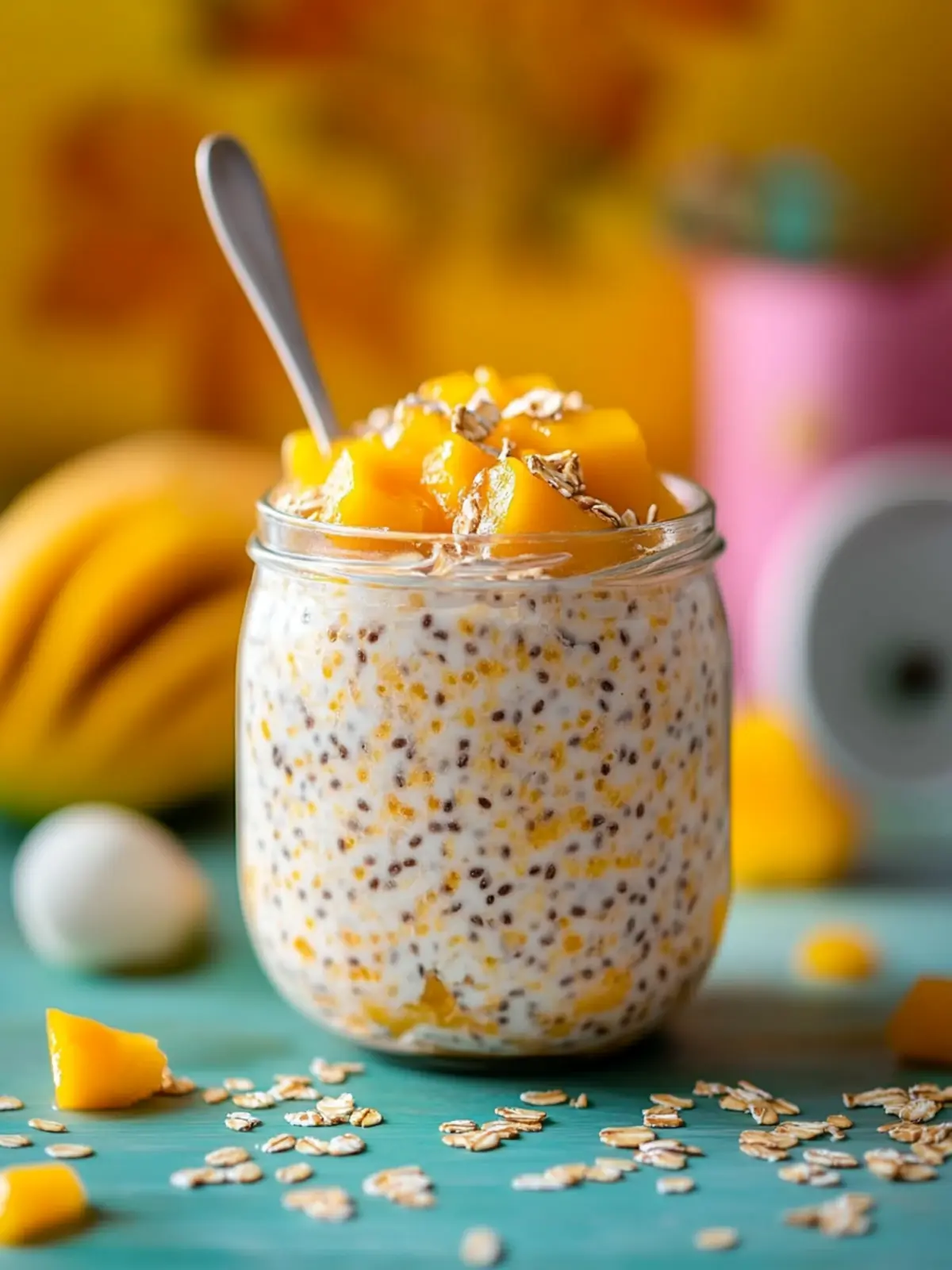 Mango Chutney Overnight Oats