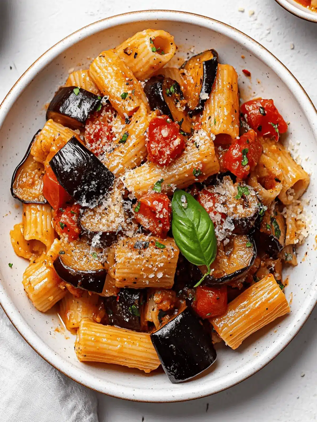 Delicious Roasted Eggplant Pasta with Fresh Summer Tomatoes 2 Roasted Eggplant Pasta
