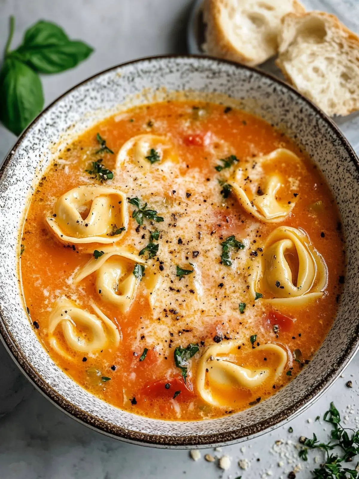 Tomato Tortellini Soup