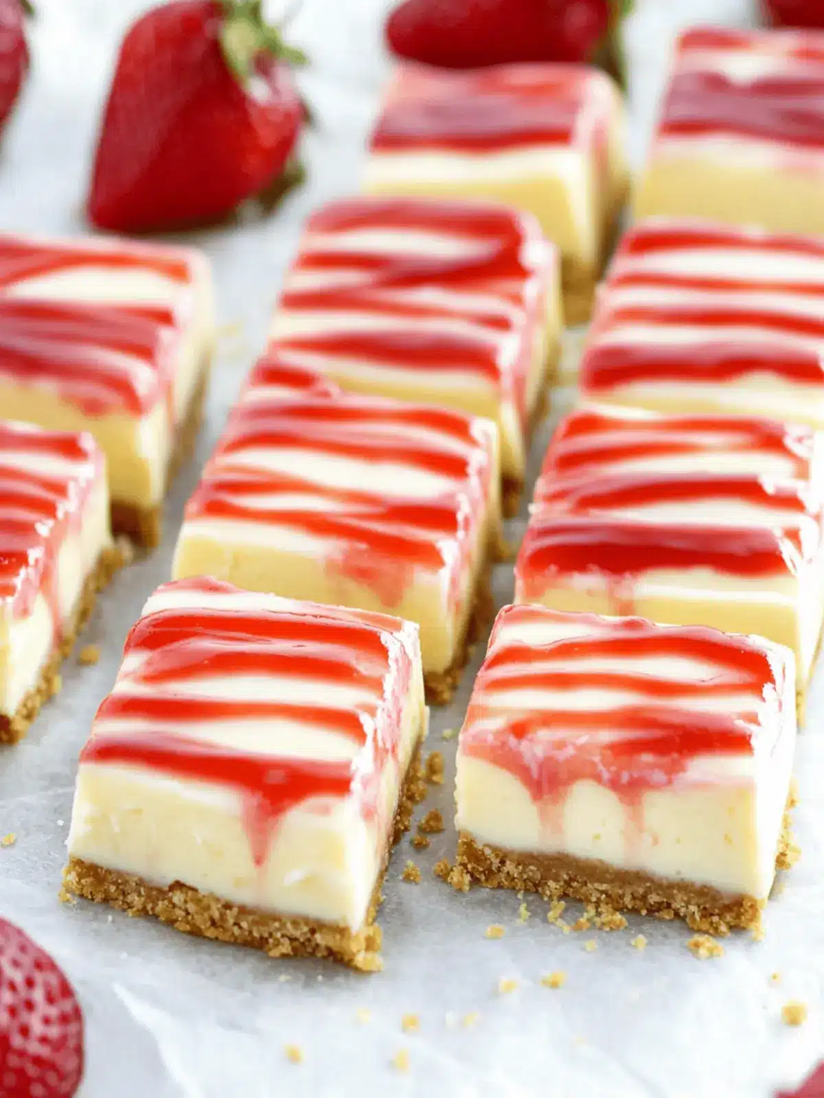 Creamy Philadelphia Cheesecake Bars with Fresh Strawberry Twist 2 Philadelphia Cheesecake Bars