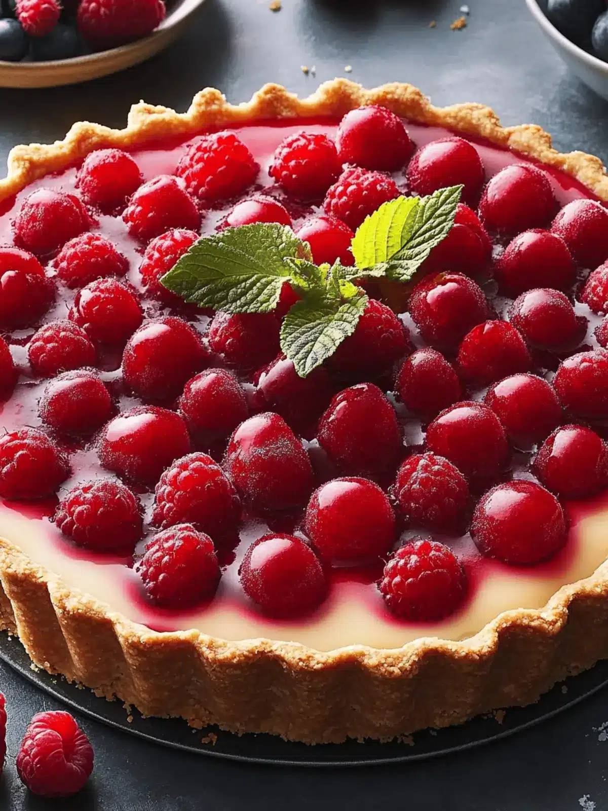 Delightful Summertime Berry Crust Tart with Vanilla Cream 2 Summertime Berry Crust Tart