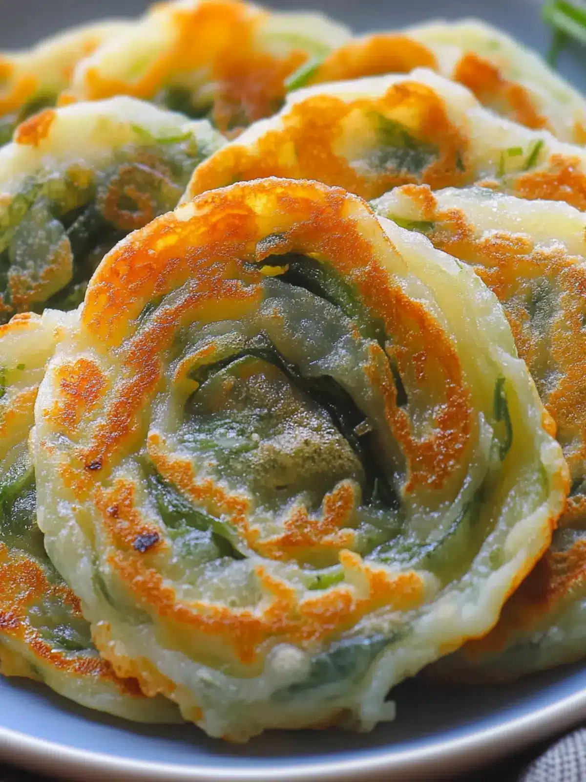 Rice Paper Scallion Pancakes