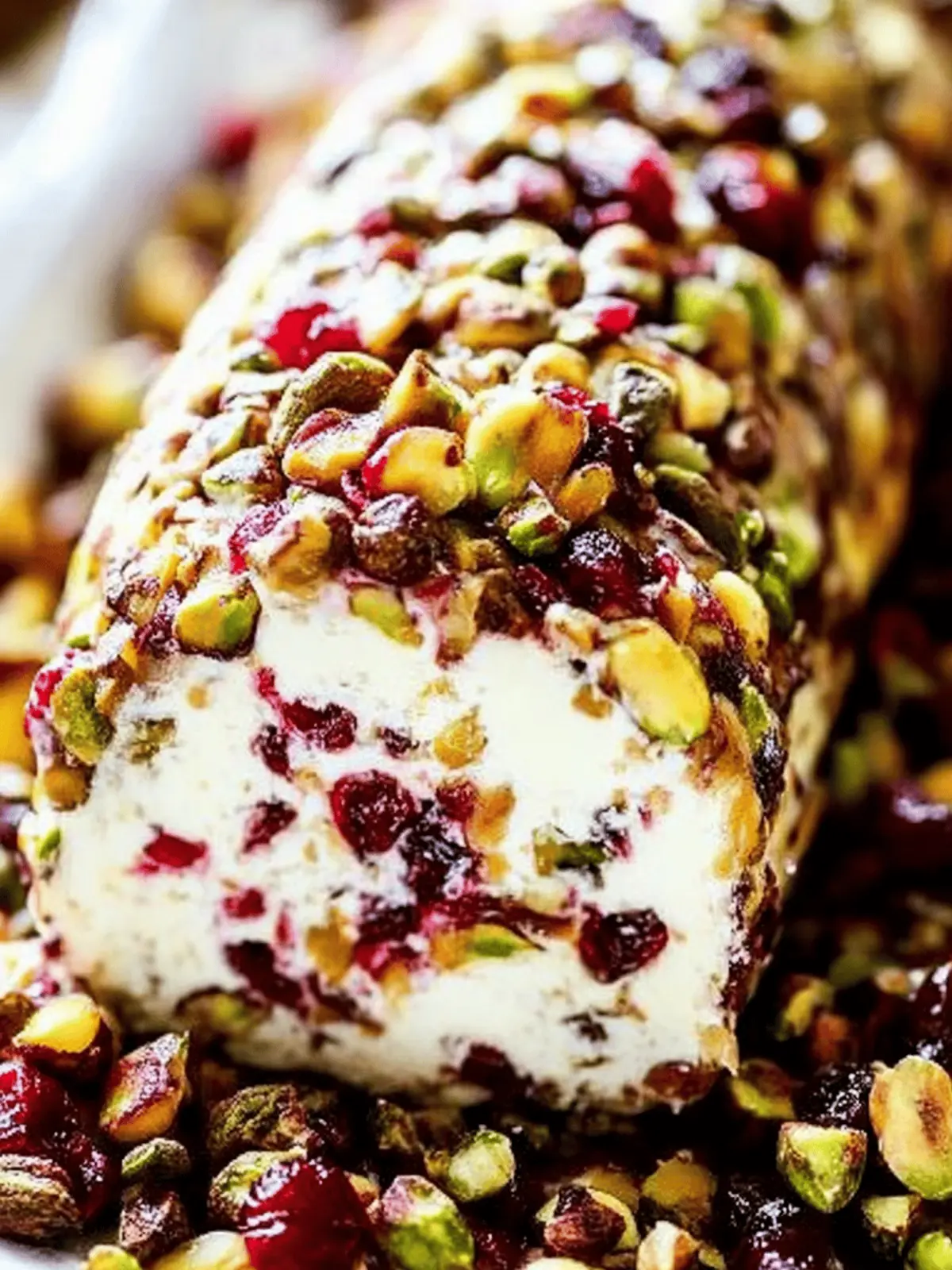 Cranberry Pistachio Cheese Log That's Perfect for Any Celebration 2 Cranberry Pistachio Cheese Log
