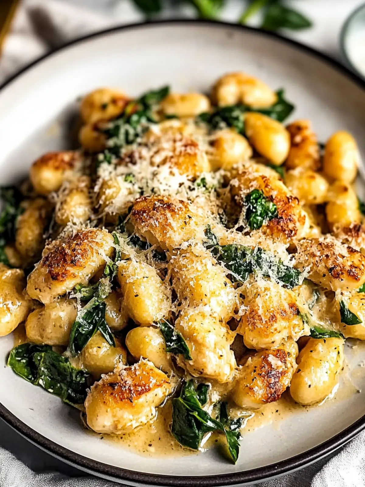 Garlic Chicken Gnocchi Skillet