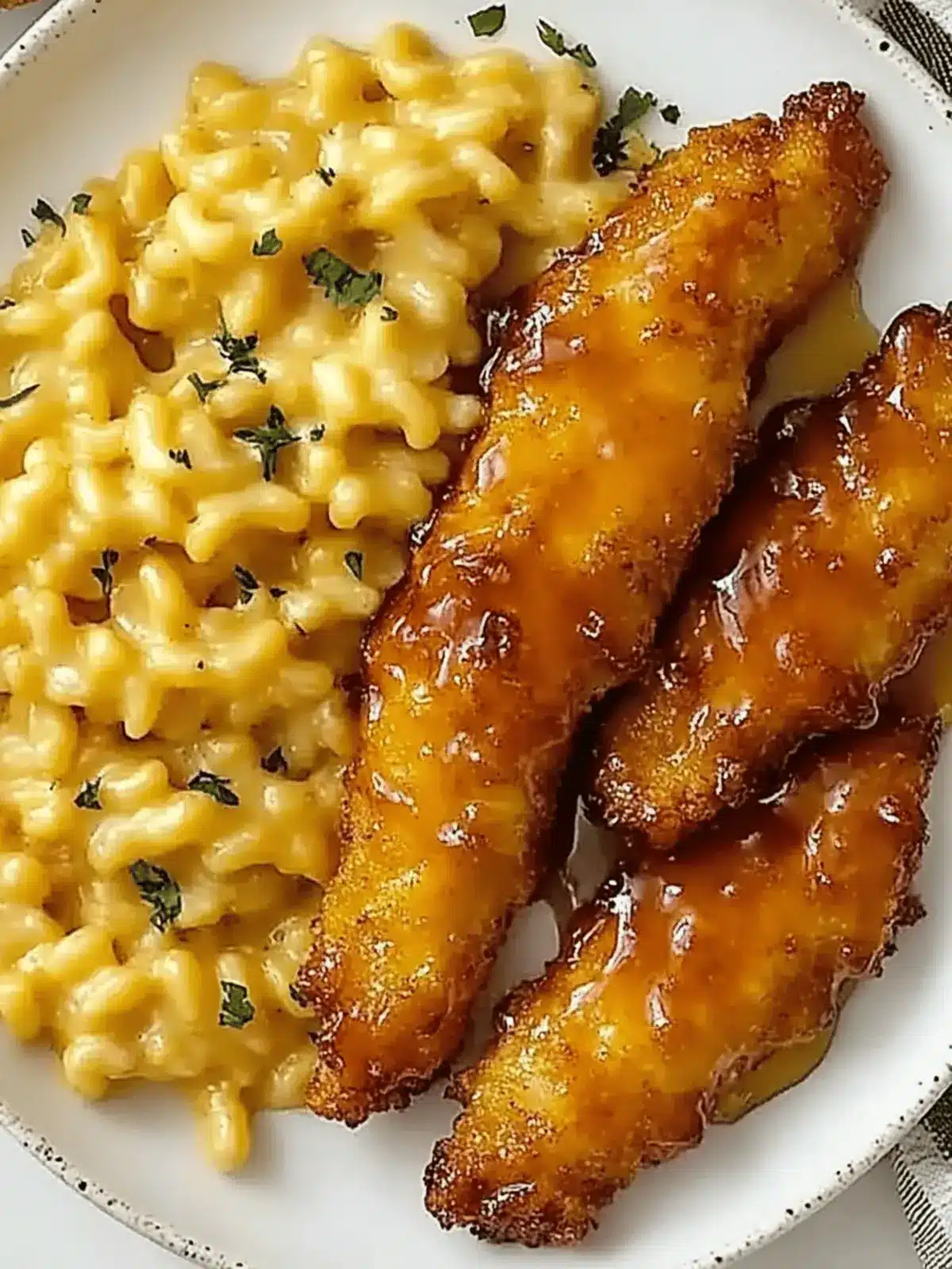 Irresistible Hot Honey Chicken Tenders with Creamy Mac and Cheese 4 Hot Honey Chicken Tenders