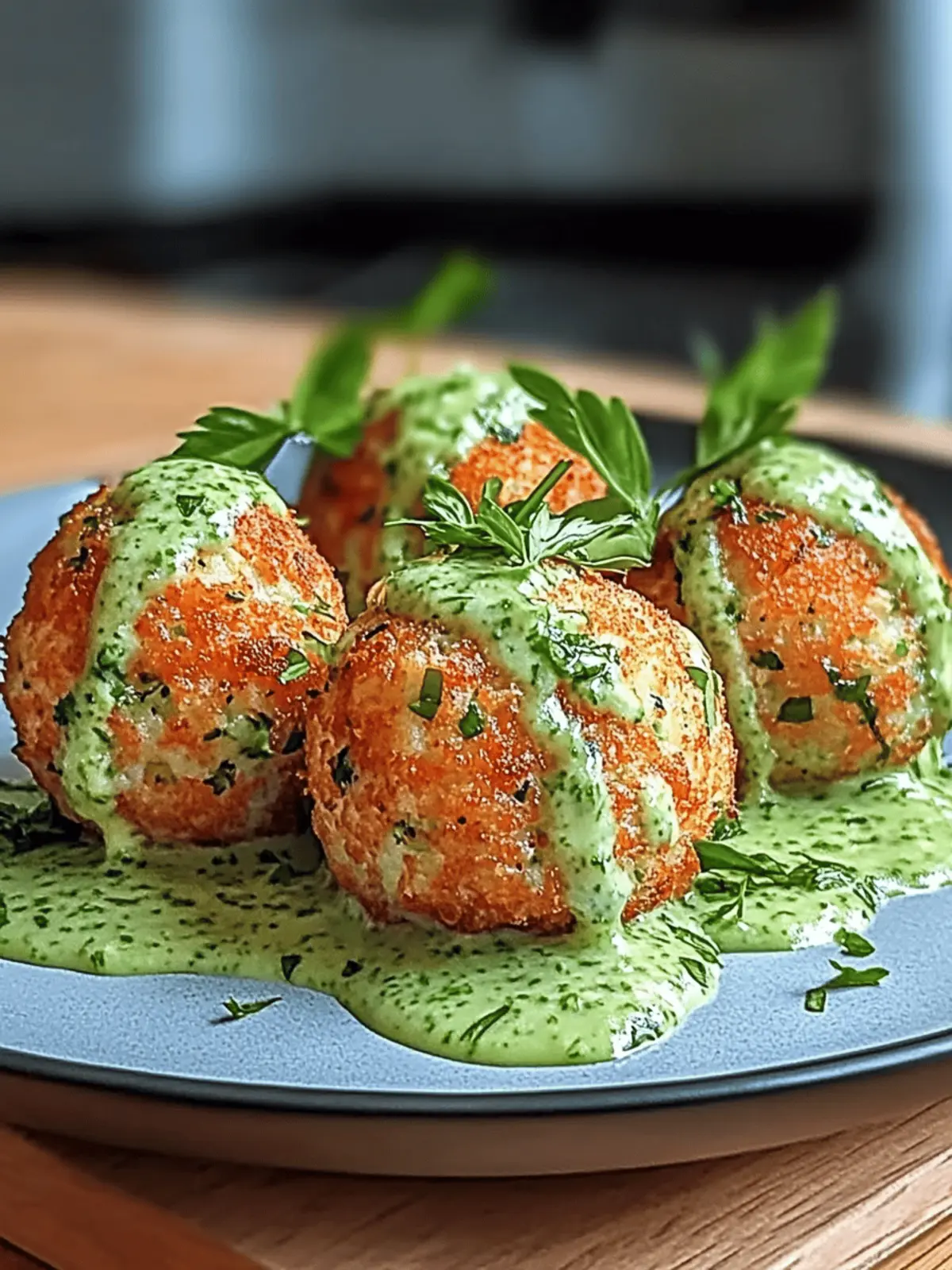 Savory Salmon Balls with Creamy Avocado Sauce Delight 2 Salmon Balls
