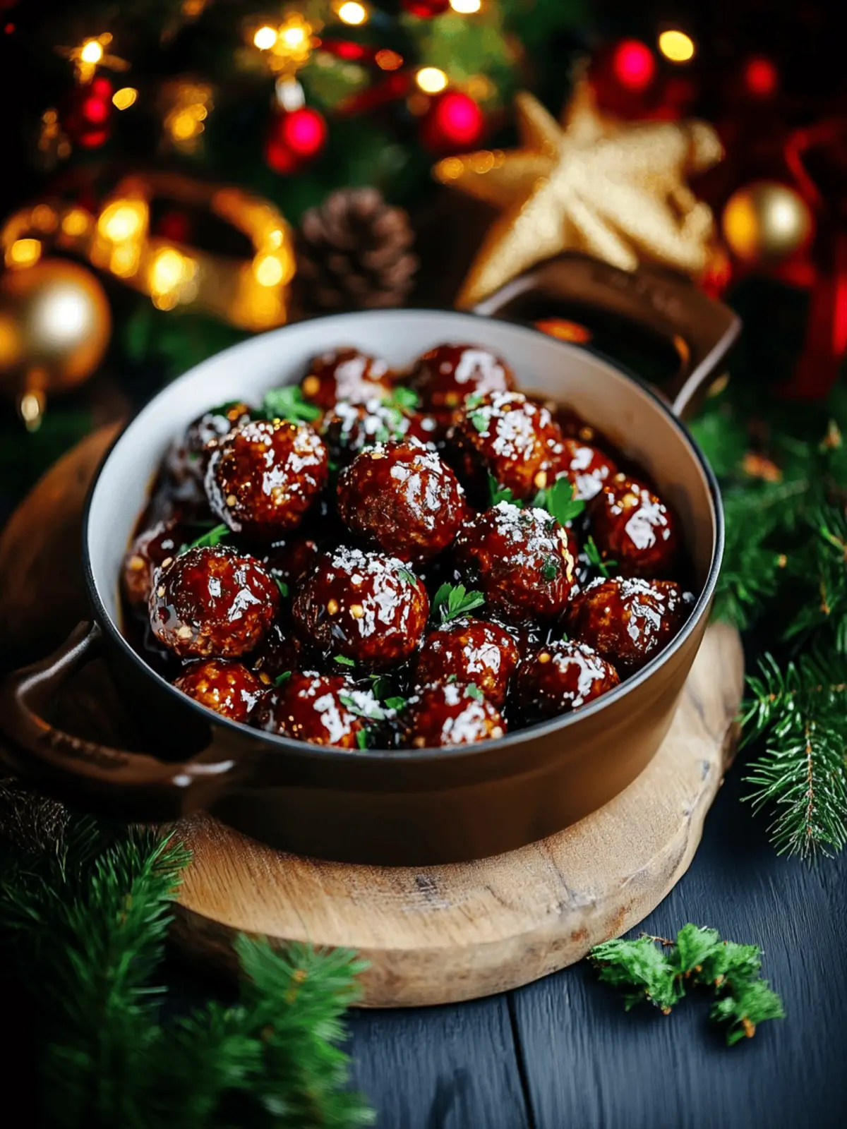 Savory Christmas Meatballs with a Sweet Cranberry Twist 4 Christmas Meatballs