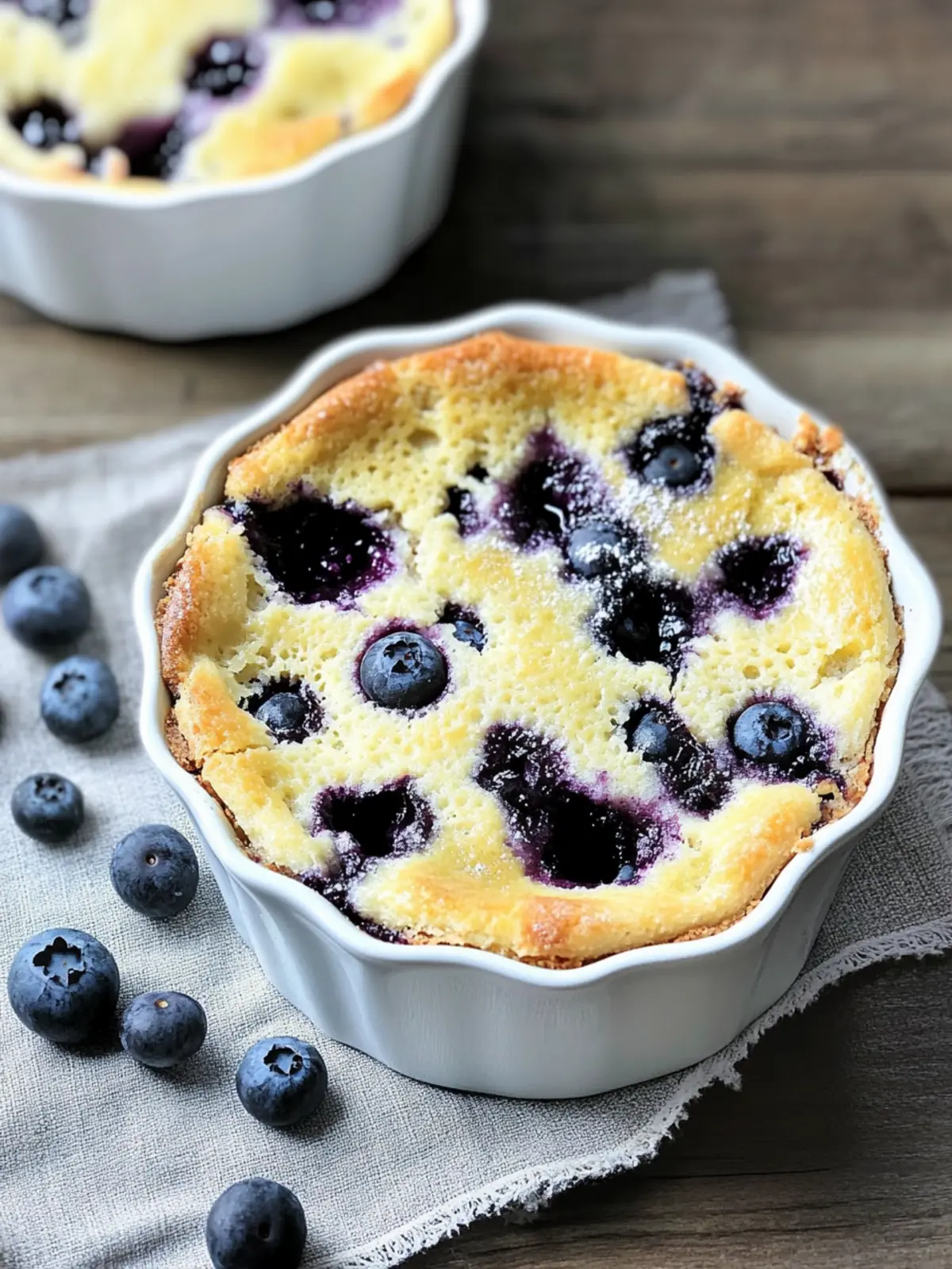 Blueberry Lemon Clafoutis