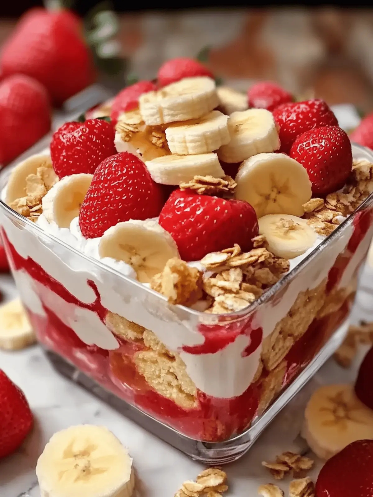 Strawberry Banana Pudding Dream Your No-Bake Sweet Escape 4 Strawberry Banana Pudding Dream