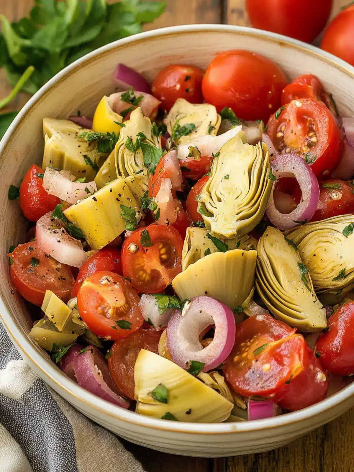 Tuscan Artichoke Tomato Salad