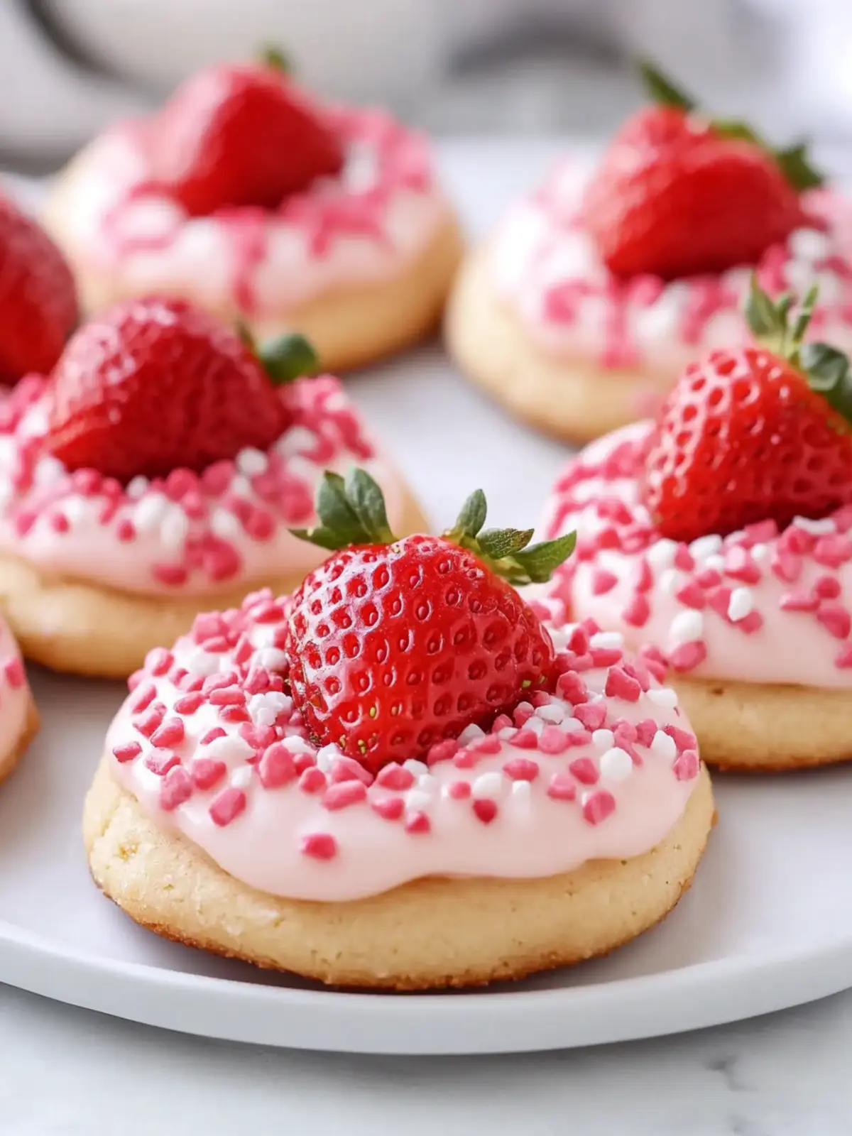 Strawberry Kiss Cookies