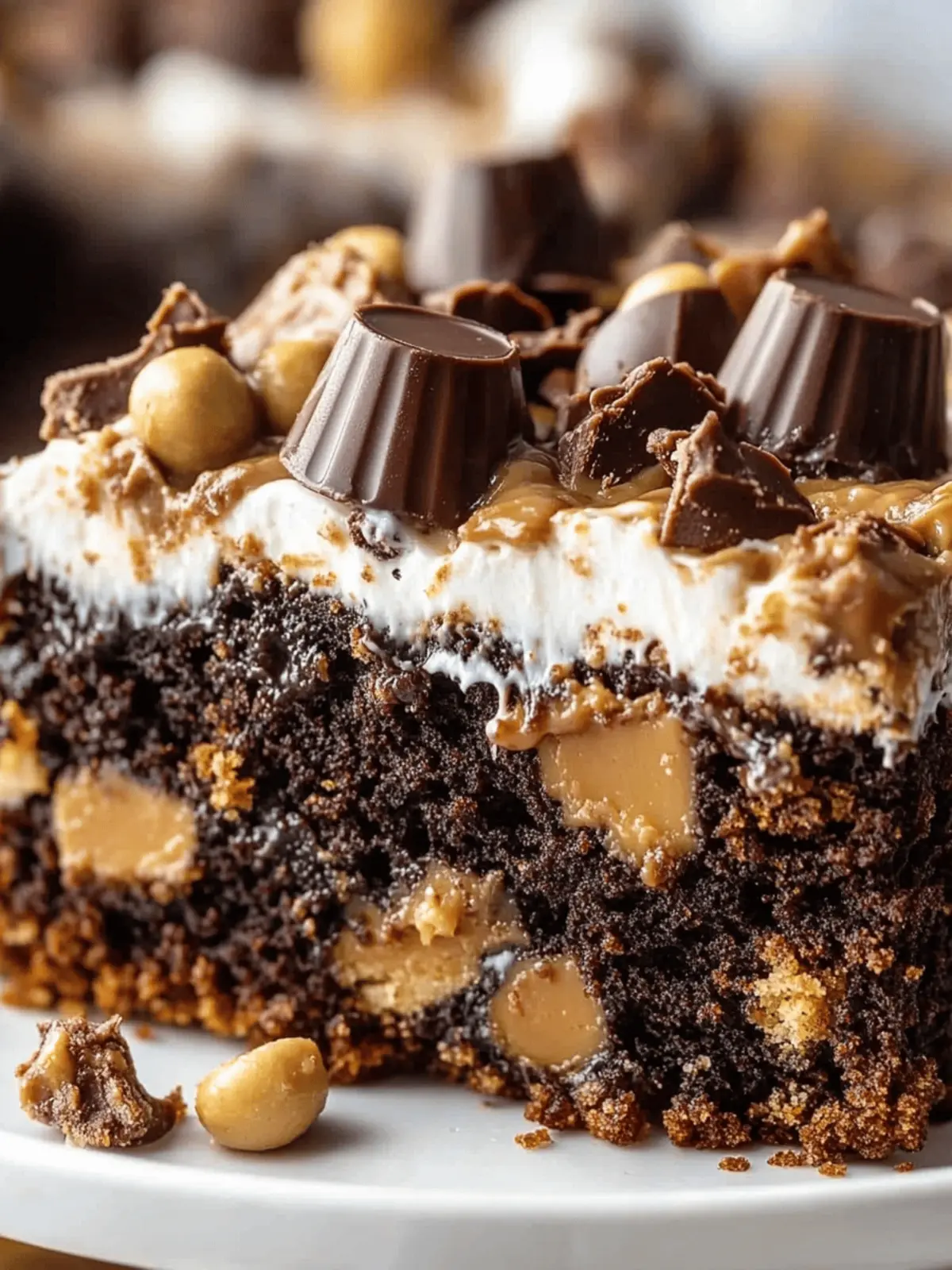 Peanut Butter Cup Dump Cake: A Gooey Chocolate Dream 2 Peanut Butter Cup Dump Cake