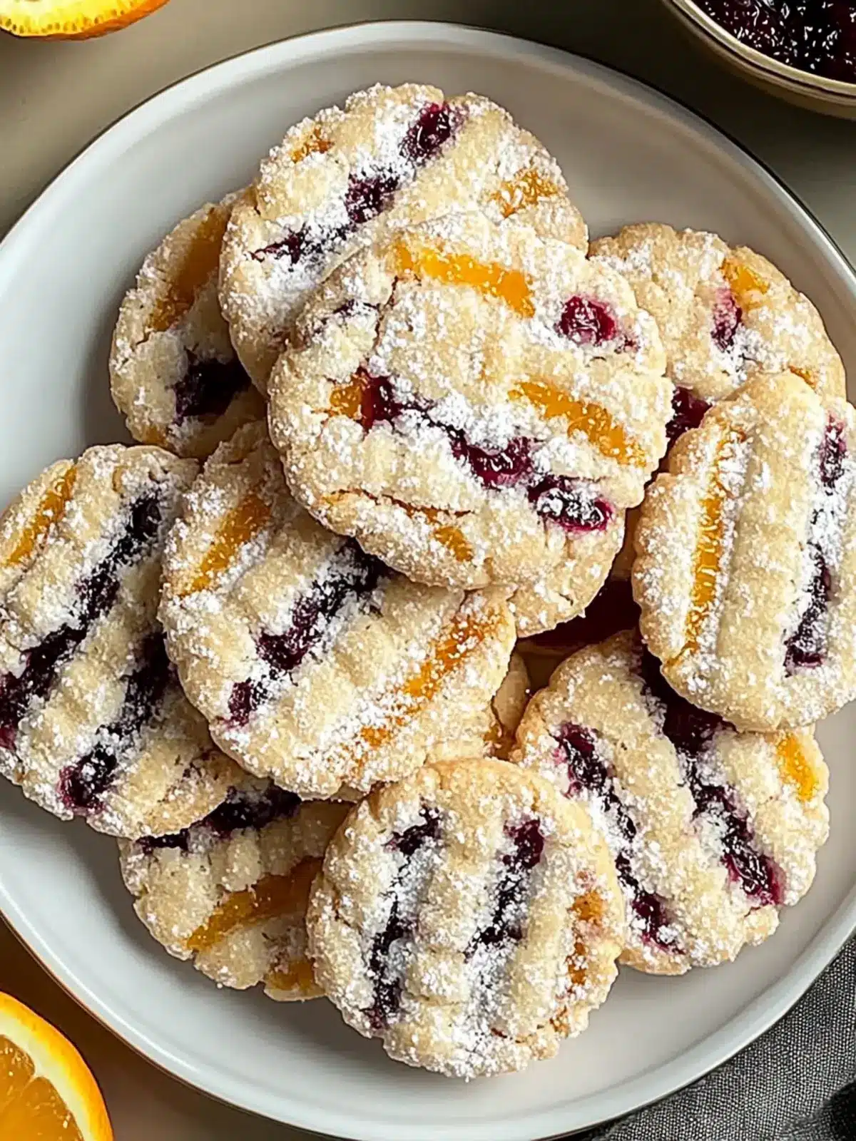 Cranberry Orange Icebox Cookies