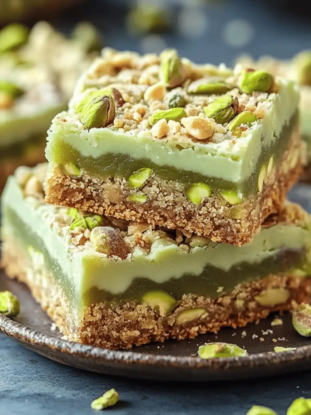 Pistachio Dream Cookie Bars