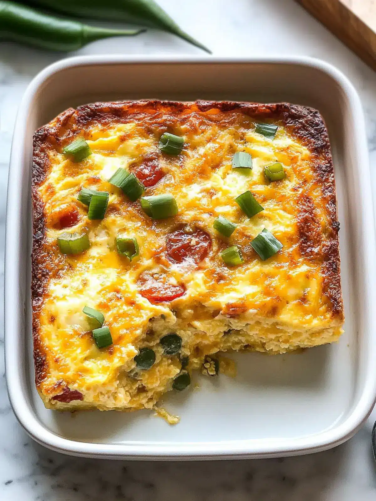 Savory Egg Casserole with Crispy Bacon and Veggies Delight 4 Egg Casserole (Egg Bake)