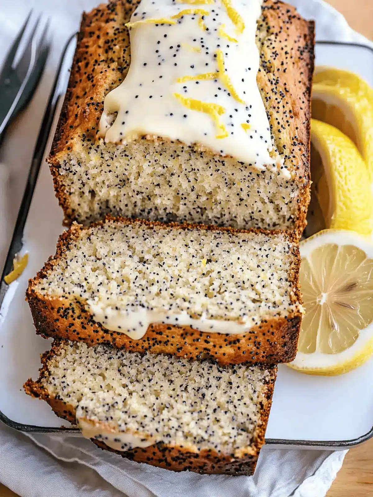 Moist Lemon Poppy Seed Bread with Zucchini Surprise 2 Moist Lemon Poppy Seed Bread with Zucchini Surprise