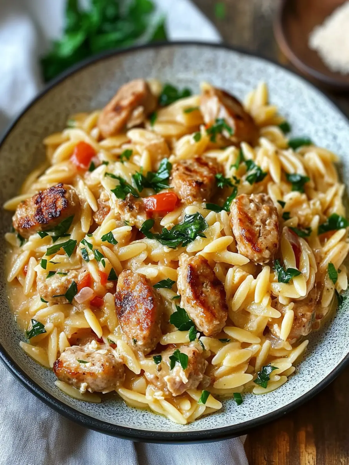 Creamy Chicken Sausage Orzo: Your New One-Pan Wonder 3 Creamy Chicken Sausage Orzo