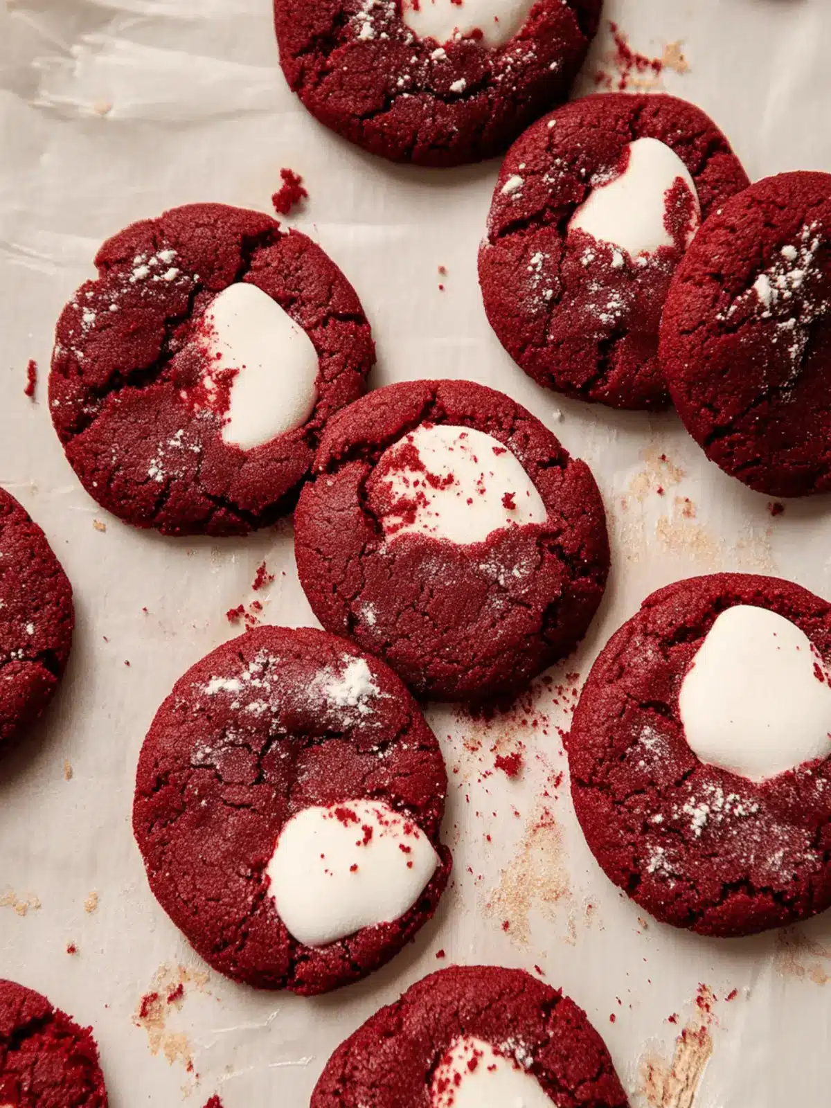 Decadent Red Velvet Marshmallow Cookies for Cozy Nights 2 Red Velvet Marshmallow Cookies