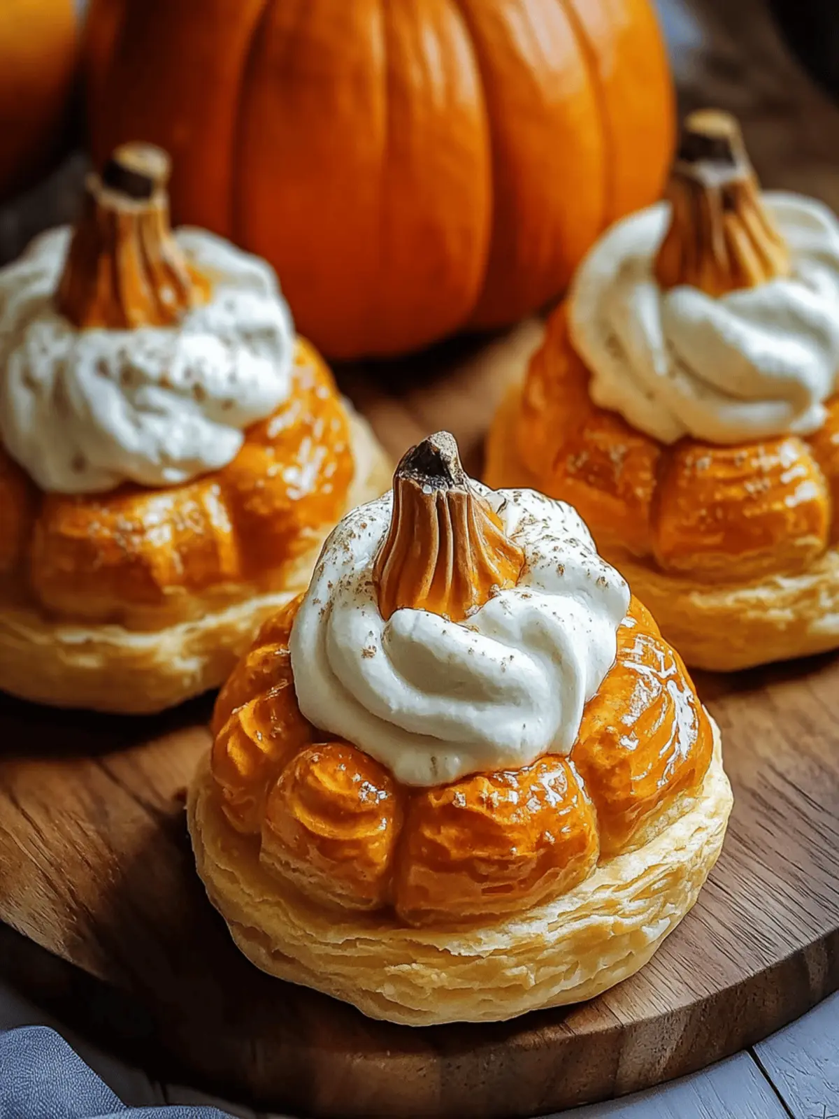 Crescent Pumpkins with Cream Cheese