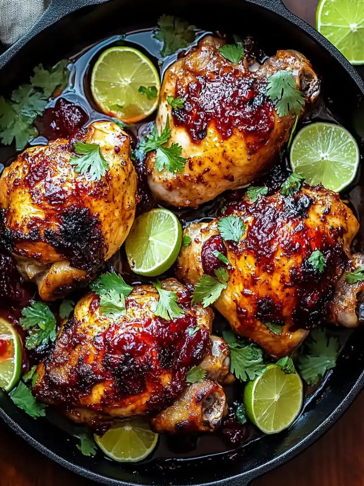 Cranberry Lime Glazed Chicken
