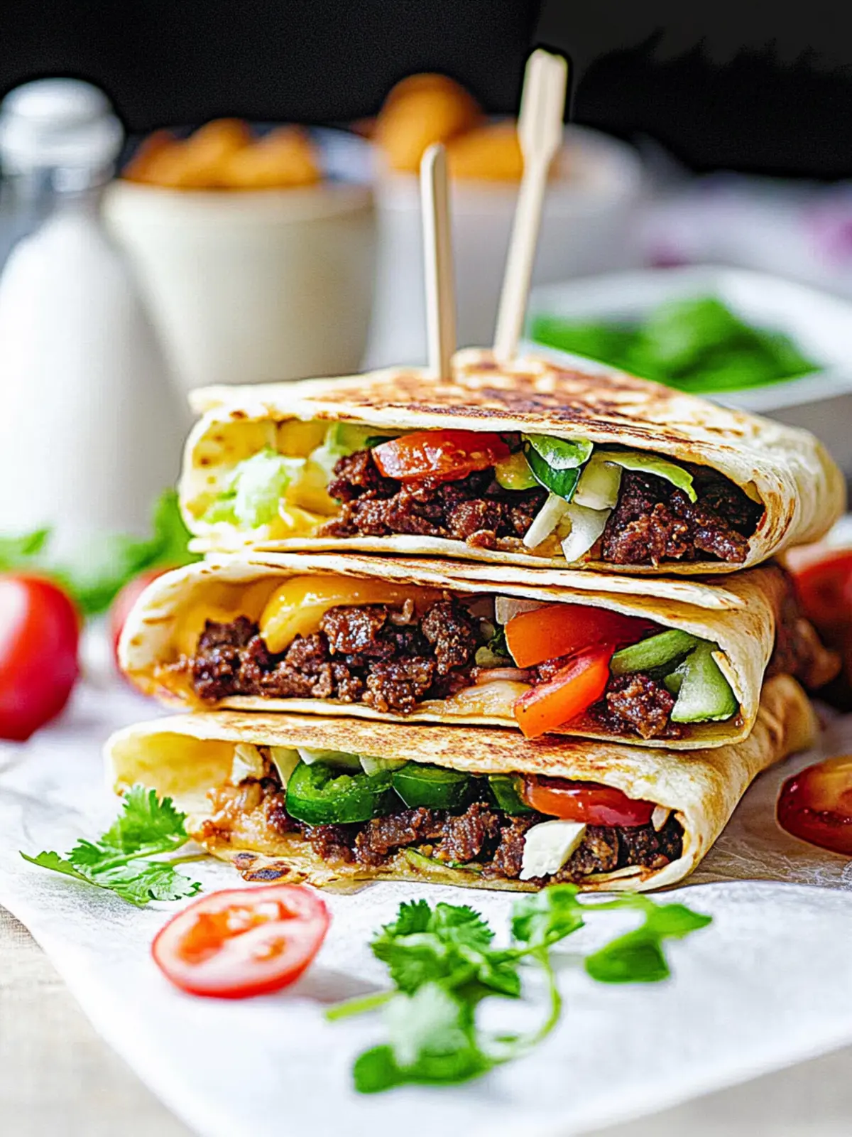 Crunchy Beef Tortilla Folded Wrap That Your Family Will Love 2 Crunchy Beef Tortilla Folded Wrap