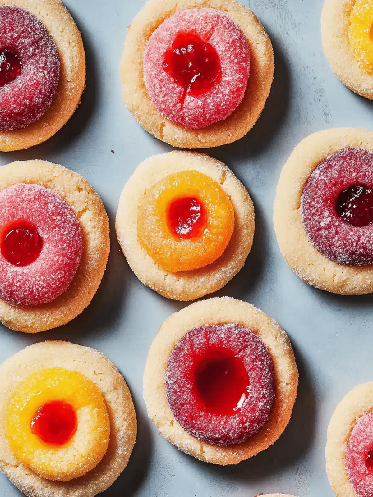 Tutti-Frutti Thumbprint Cookies: Sweet Colors for Every Occasion 4 Tutti-Frutti Thumbprint Cookies