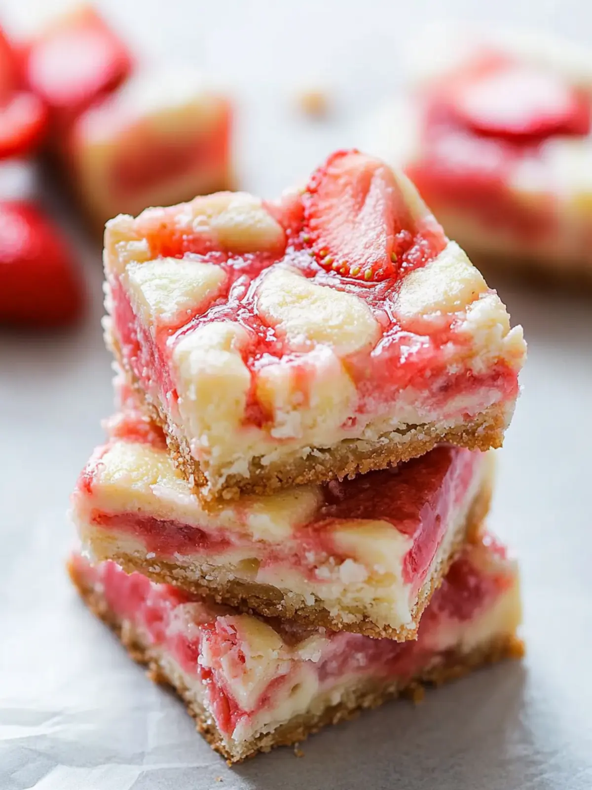 Indulge in Strawberry White Chocolate Gooey Bars Today 2 Strawberry White Chocolate Gooey Bars