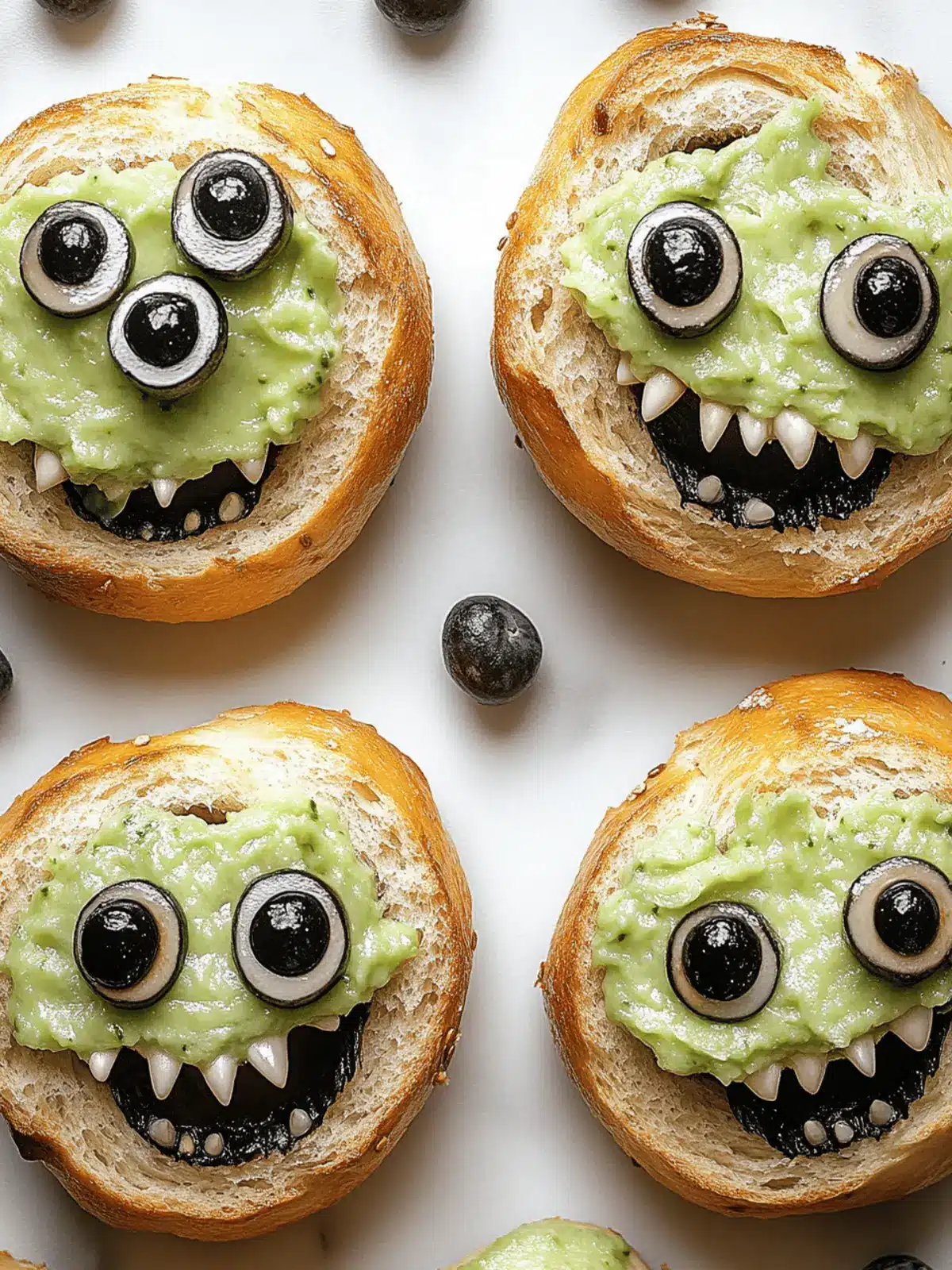 Monster Bagels: Fun and Festive Breakfast for Halloween Mornings 2 Monster Bagels