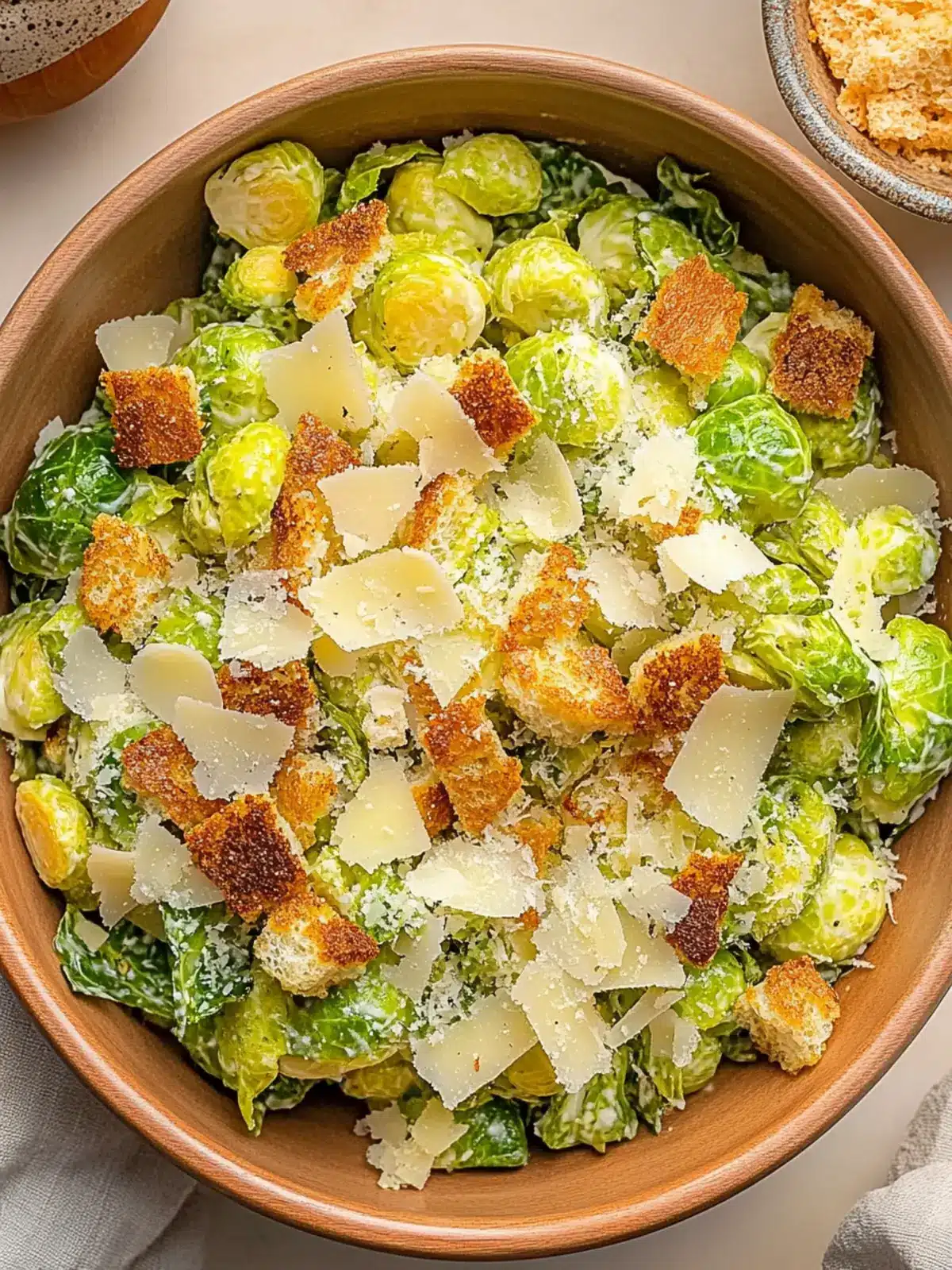 Brussels Sprouts Caesar Salad