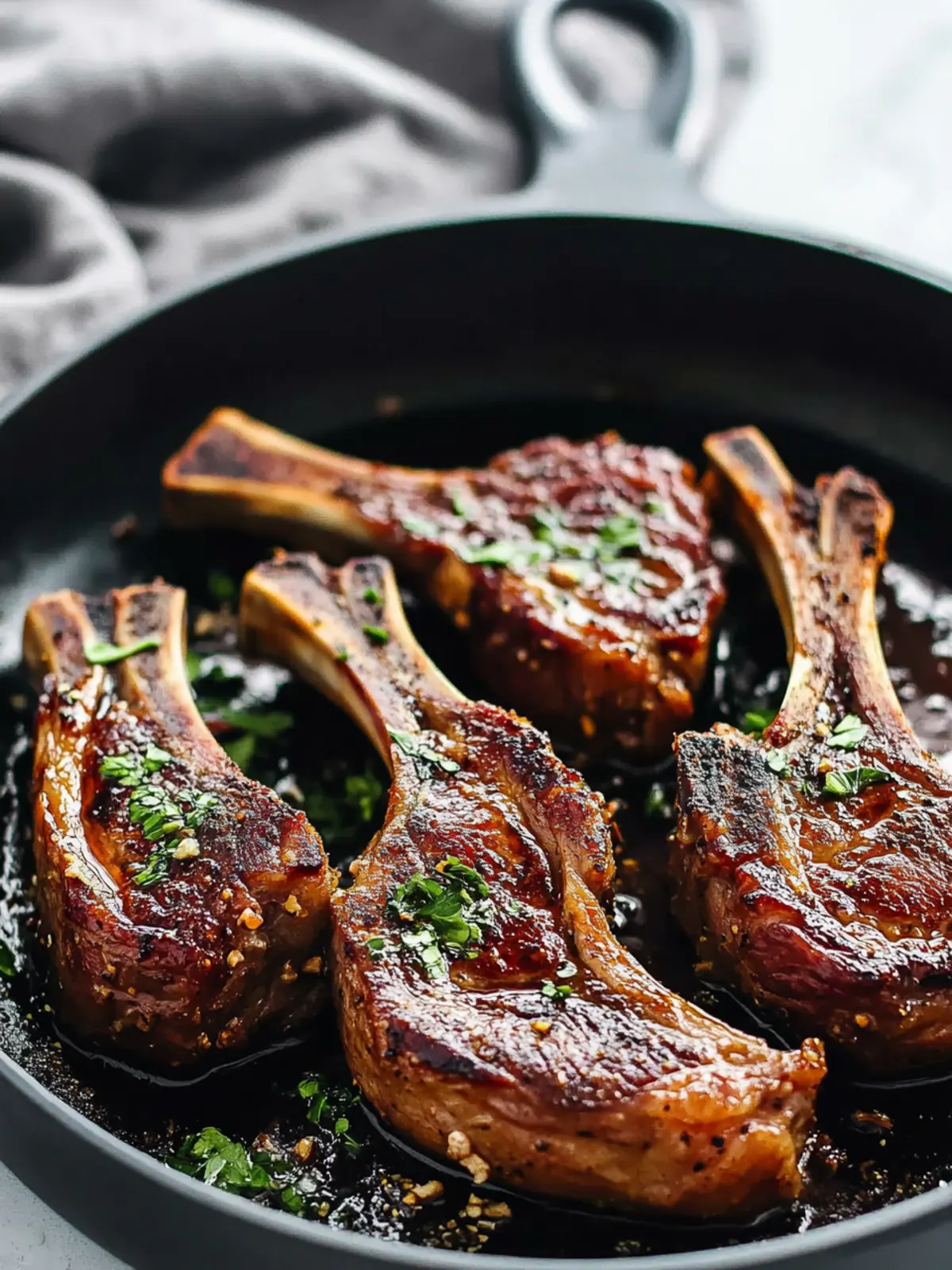 Garlic Butter Lamb Chops