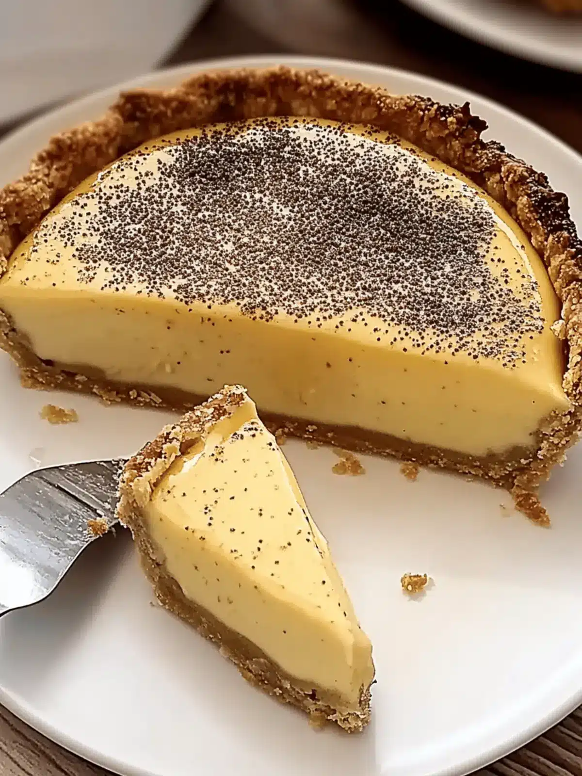 Vanilla Cardamom Custard Tart