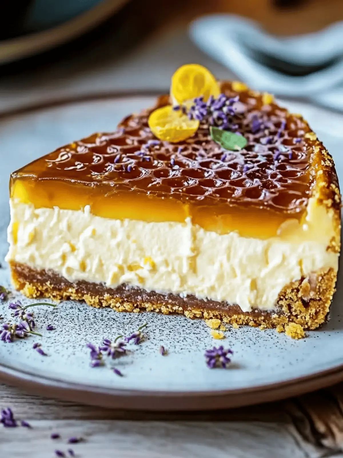 Irresistible Lemon Lavender Cheesecake That's Vegan and Divine 4 Lemon Lavender Cheesecake