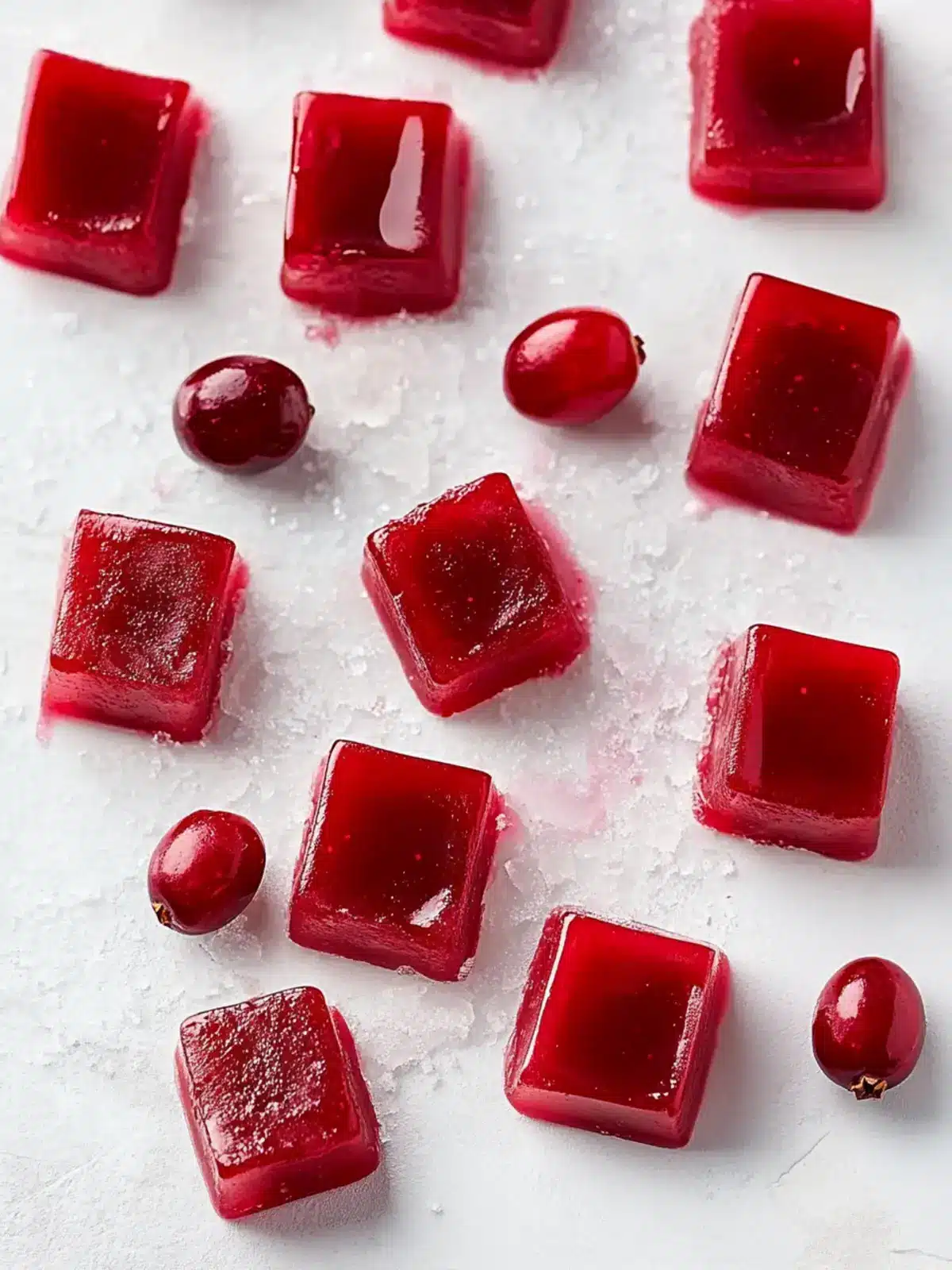 Sweet Cranberry Pomegranate Caramels